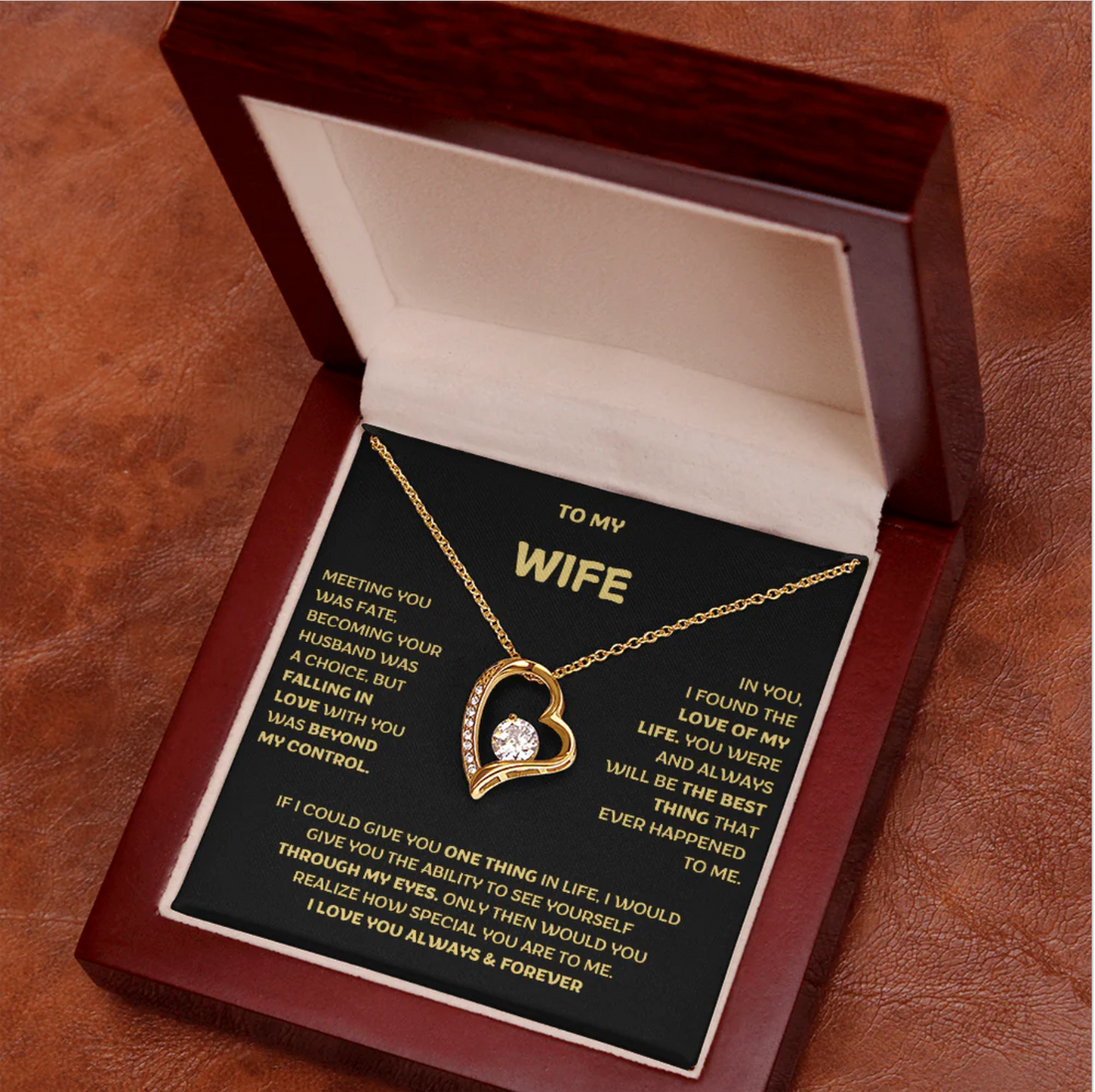 A Timeless Expression of Love: Why This “My Wife Necklace” Speaks Louder Than Words