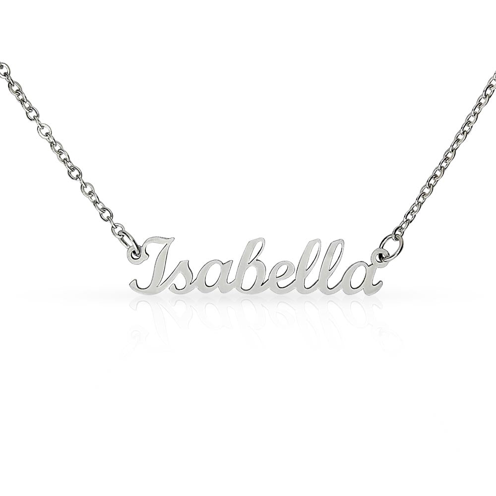 Card Custom Name Necklace